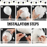 Glowing Hanging Halloween Decorations With Fabric Plastic Design - Image 5