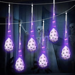 Glowing Hanging Halloween Decorations With Fabric Plastic Design - Image 3