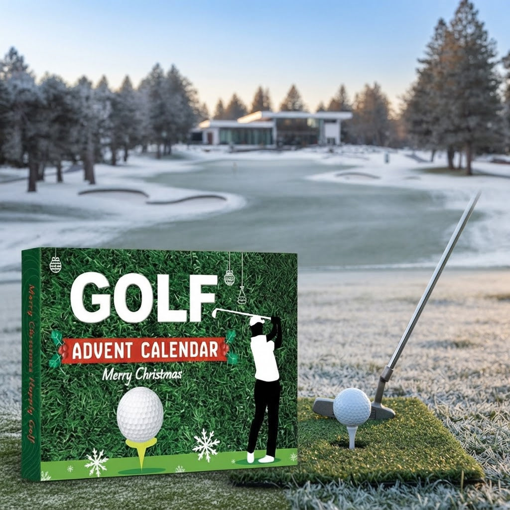 Christmas Golf Advent Calendar Box With 24 Golf-Themed - Image 1