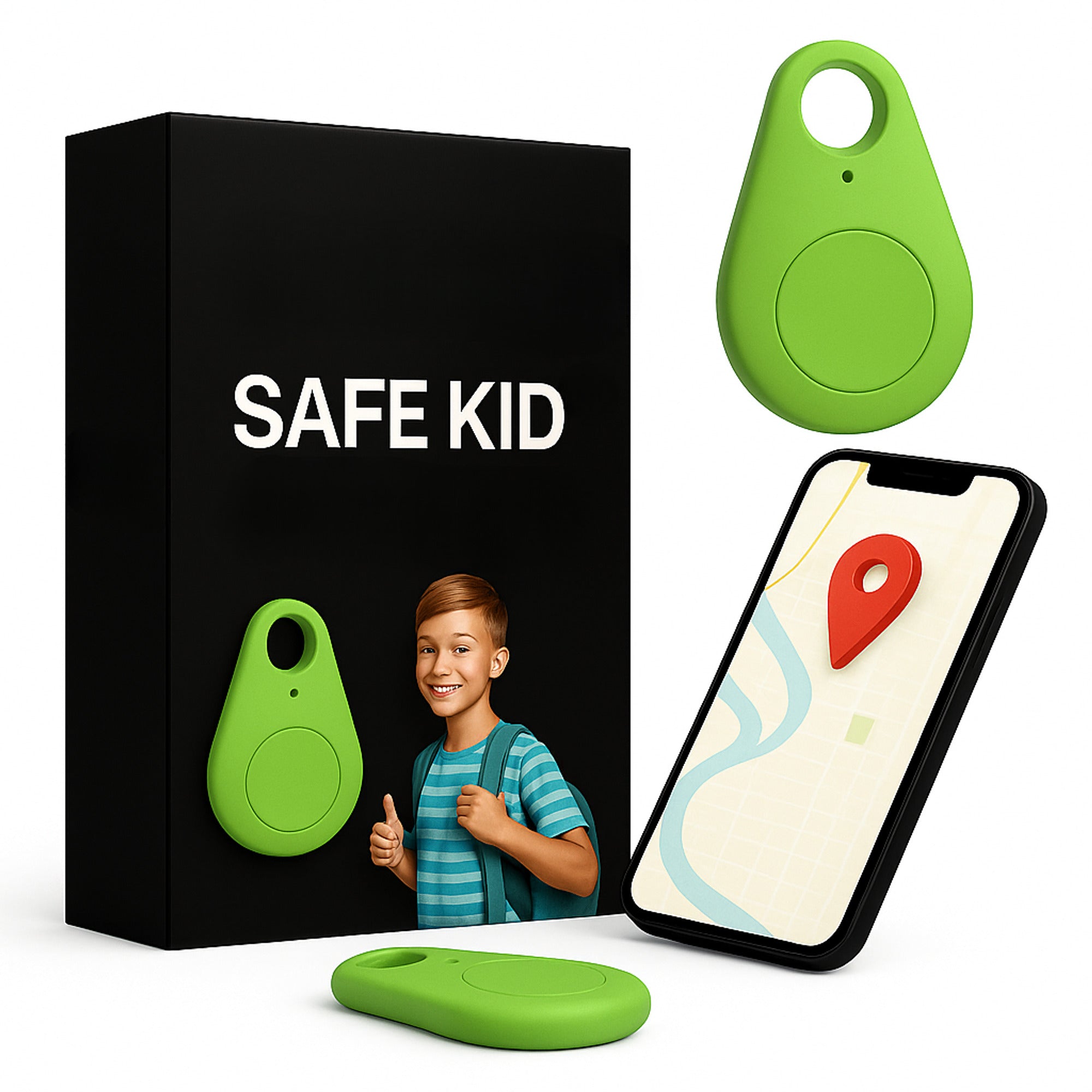 GPS Tracker With Android Bluetooth Connectivity Water-Resistant Keyring Tag Real-Time Location Tracking Ultra-Compact Design - Image 20