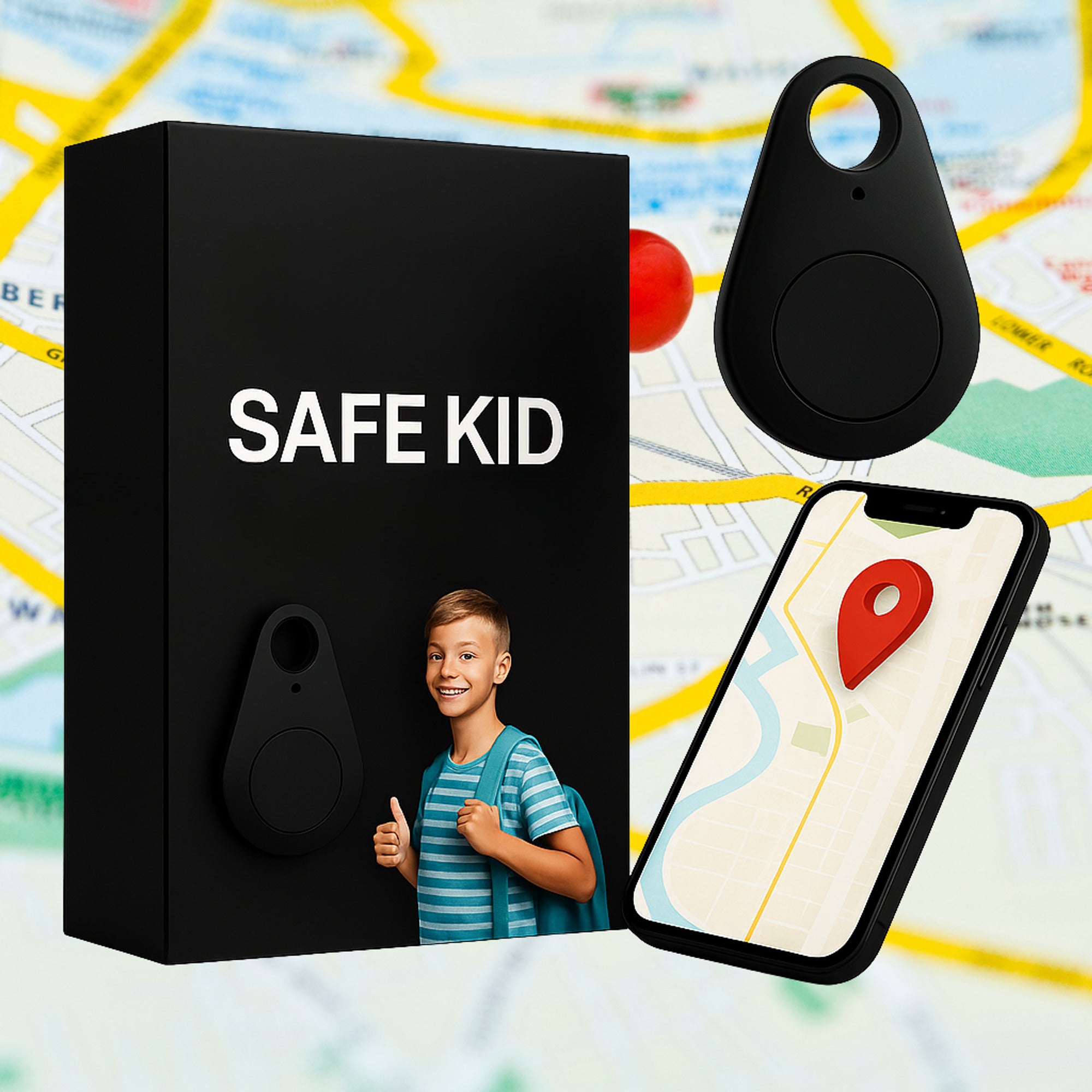 GPS Tracker With Android Bluetooth Connectivity Water-Resistant Keyring Tag Real-Time Location Tracking Ultra-Compact Design - Image 22