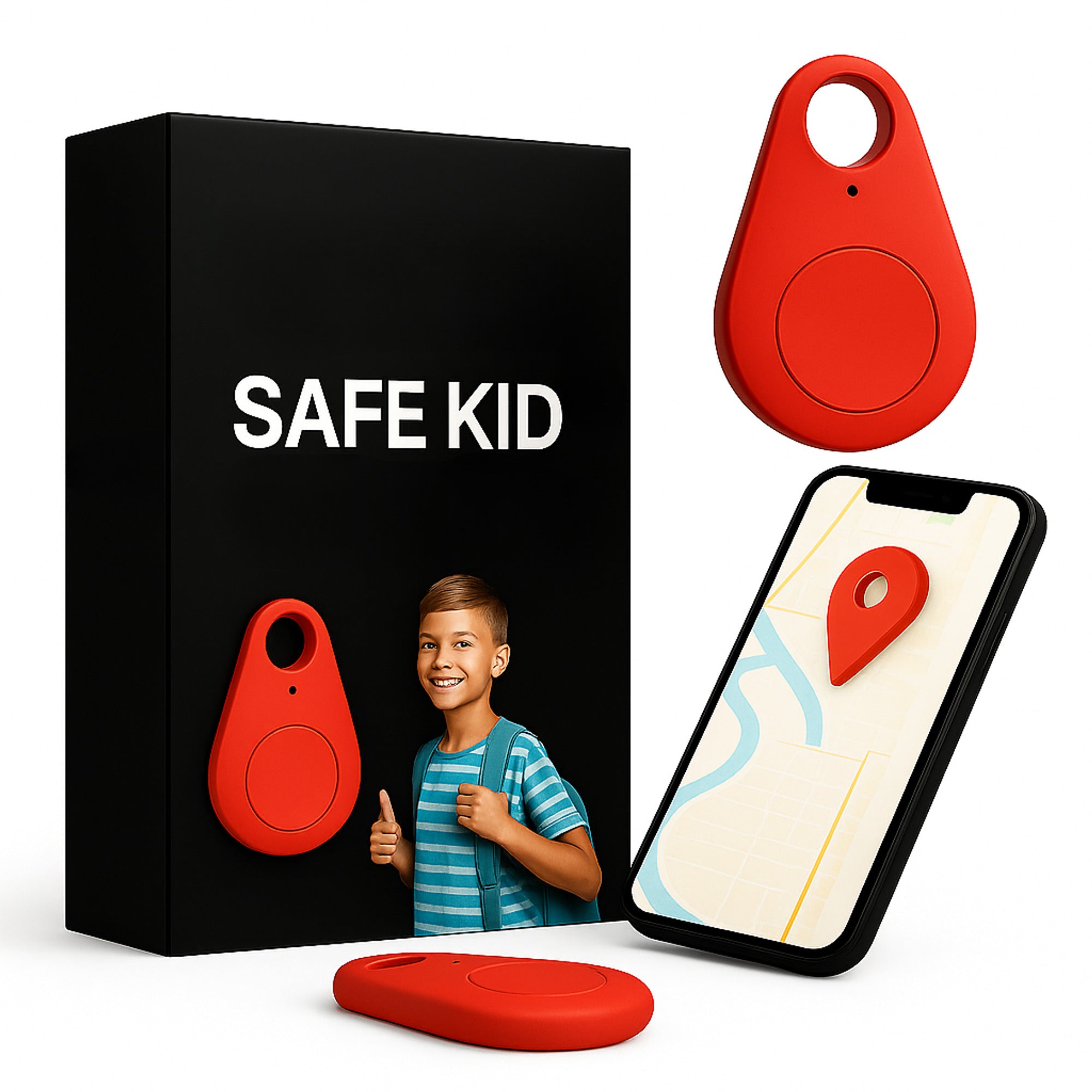GPS Tracker With Android Bluetooth Connectivity Water-Resistant Keyring Tag Real-Time Location Tracking Ultra-Compact Design - Image 17