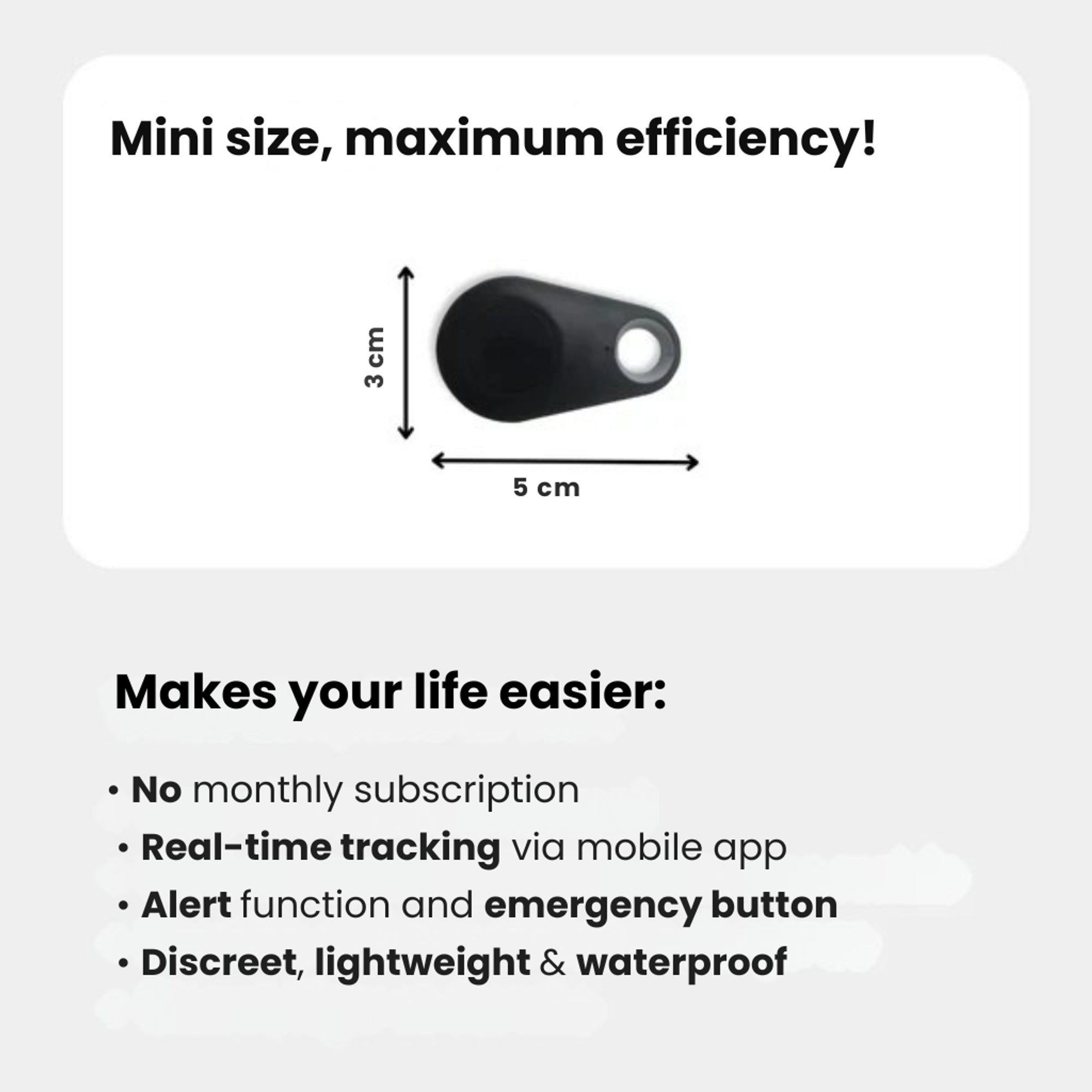 GPS Tracker With Android Bluetooth Connectivity Water-Resistant Keyring Tag Real-Time Location Tracking Ultra-Compact Design - Image 14