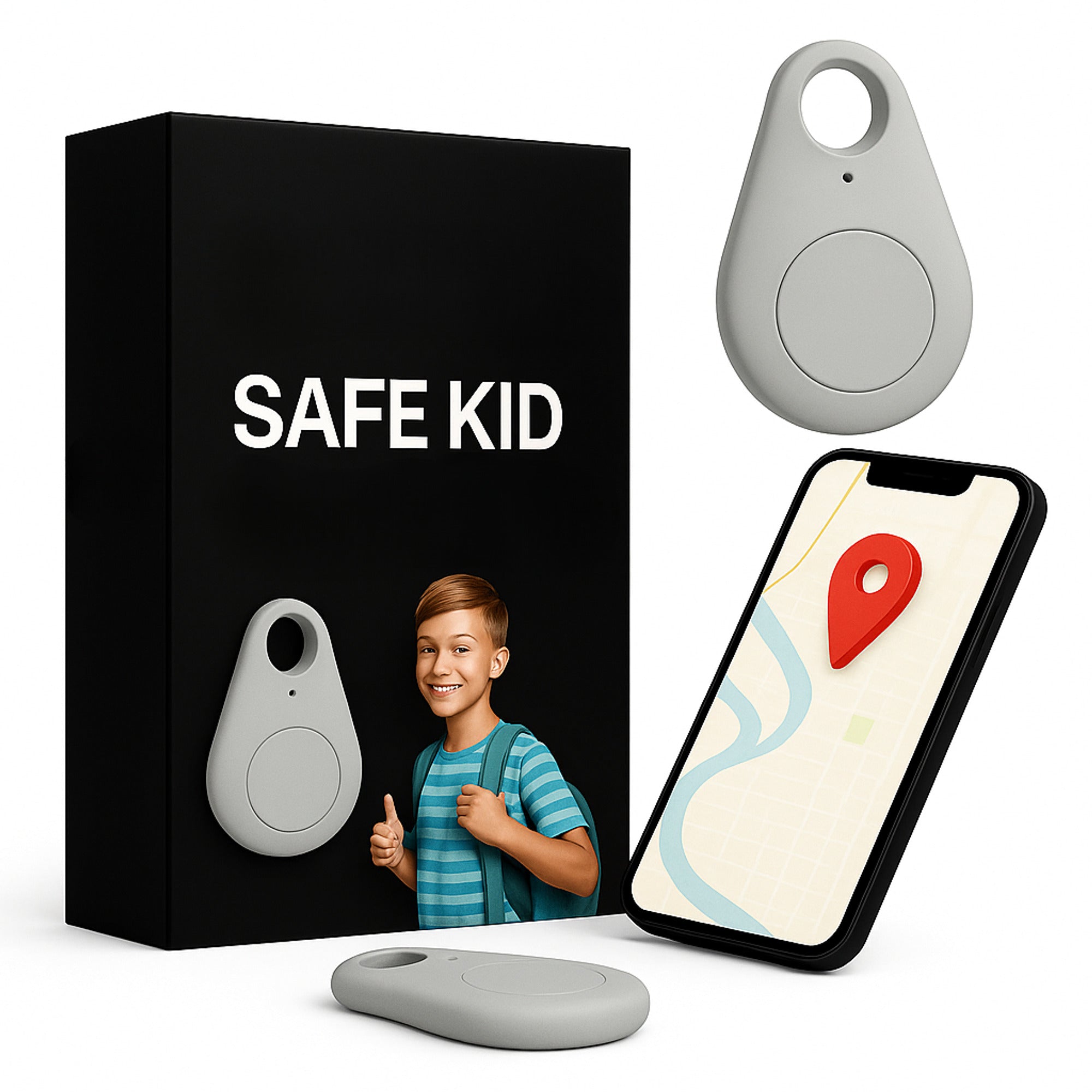 GPS Tracker With Android Bluetooth Connectivity Water-Resistant Keyring Tag Real-Time Location Tracking Ultra-Compact Design - Image 18