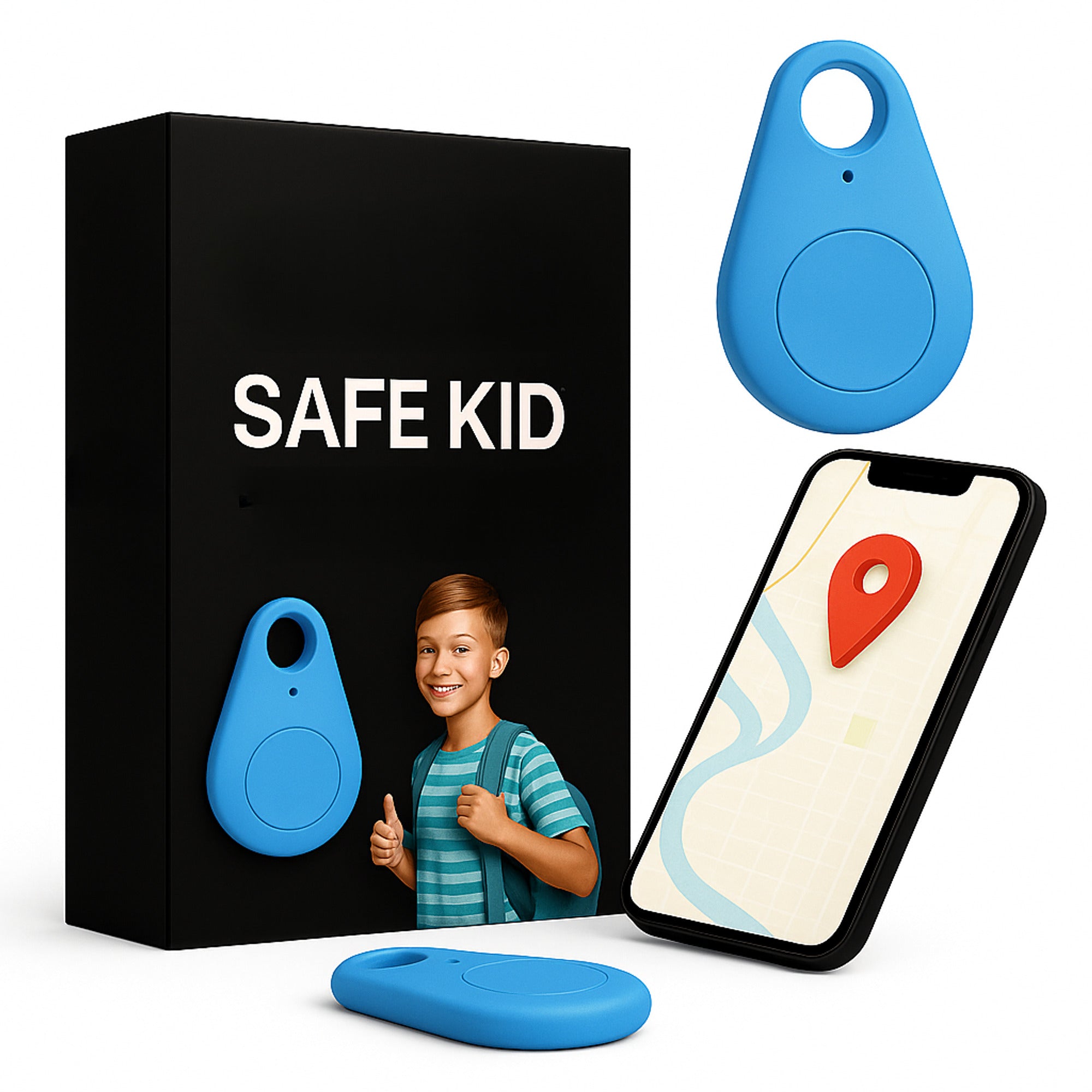 GPS Tracker With Android Bluetooth Connectivity Water-Resistant Keyring Tag Real-Time Location Tracking Ultra-Compact Design - Image 19