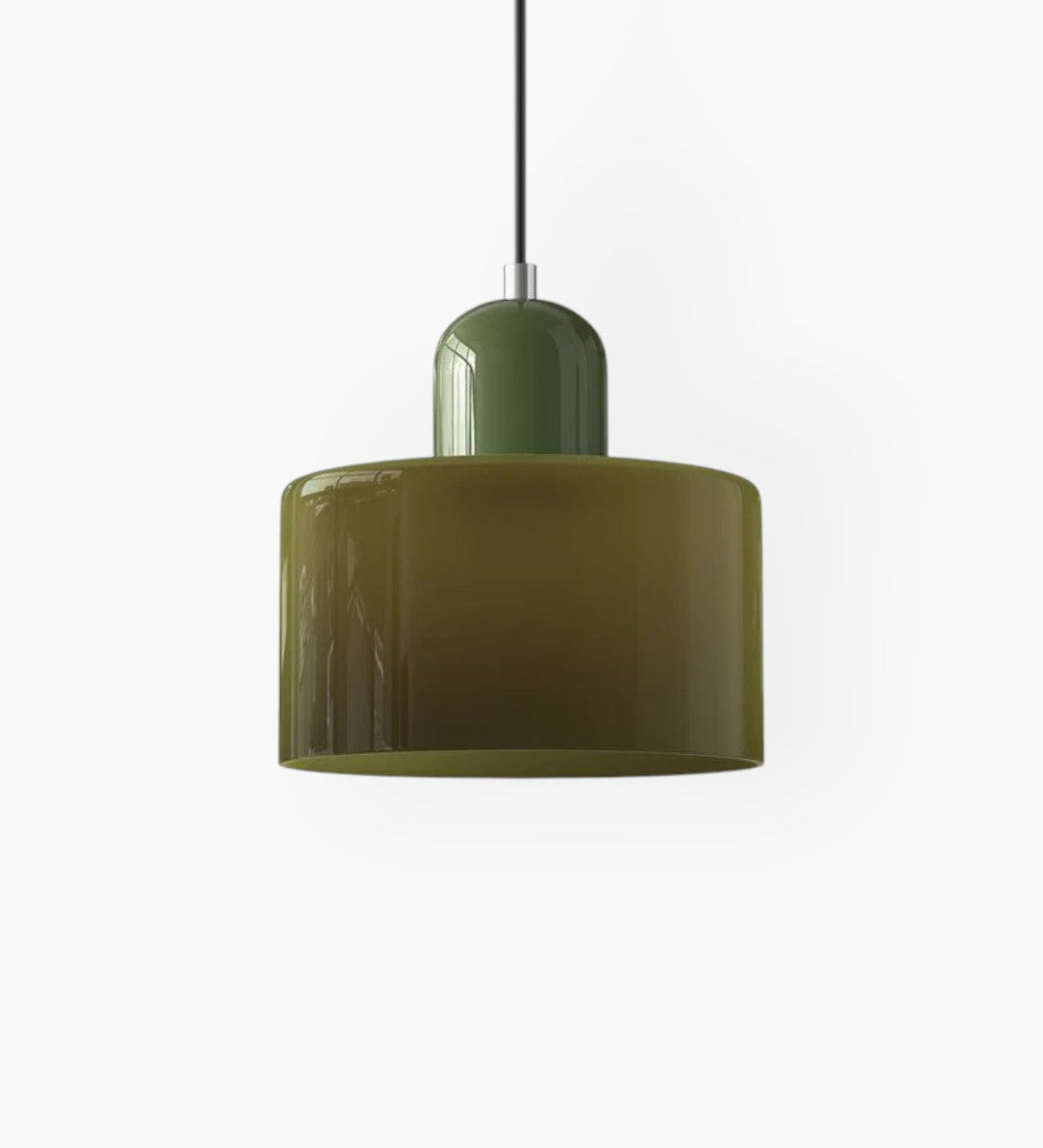 Modern Glass Cylinder Pendant 1-Light Lasson Living