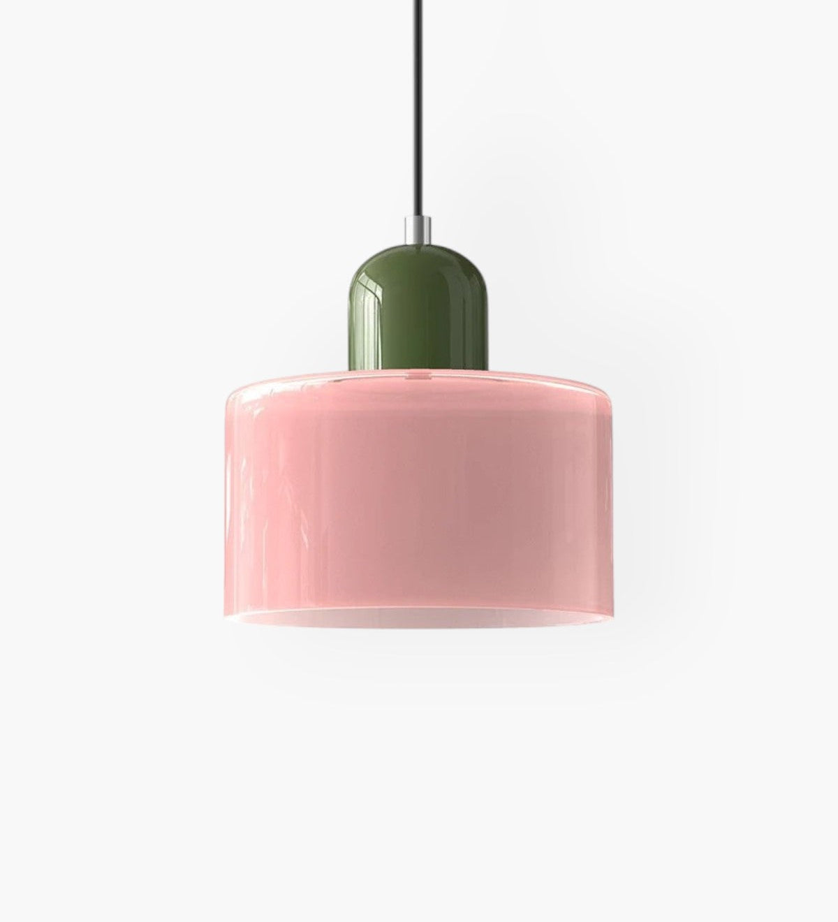 Modern Glass Cylinder Pendant 1-Light Lasson Living