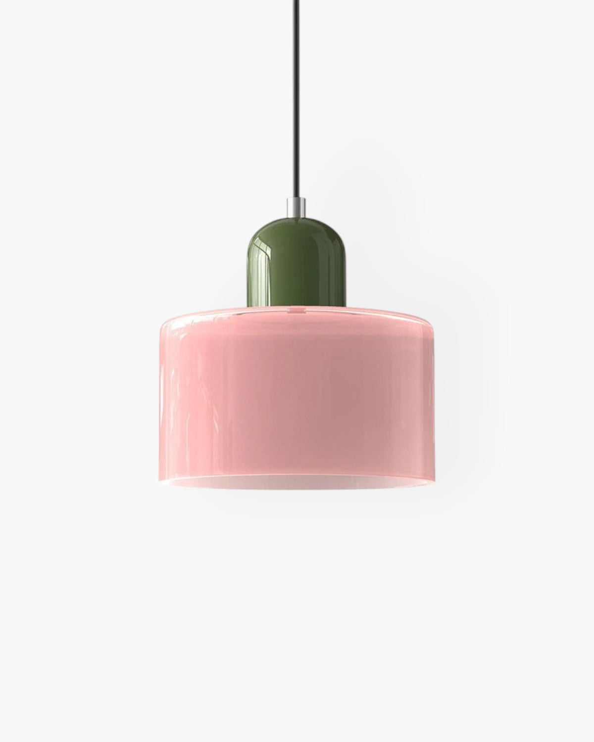 Modern Glass Cylinder Pendant 1-Light Lasson Living