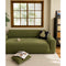 Green Velvet Stretch Sofa Cover - Image 4