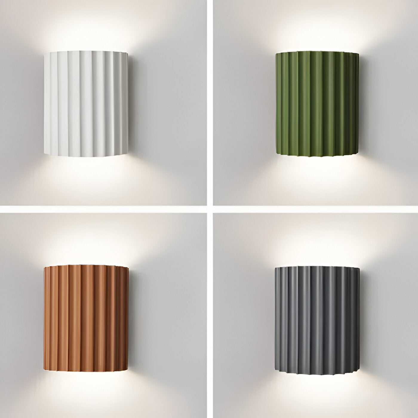 Nordic Resin Striped Wall Sconce LED 1-light Lasson Living
