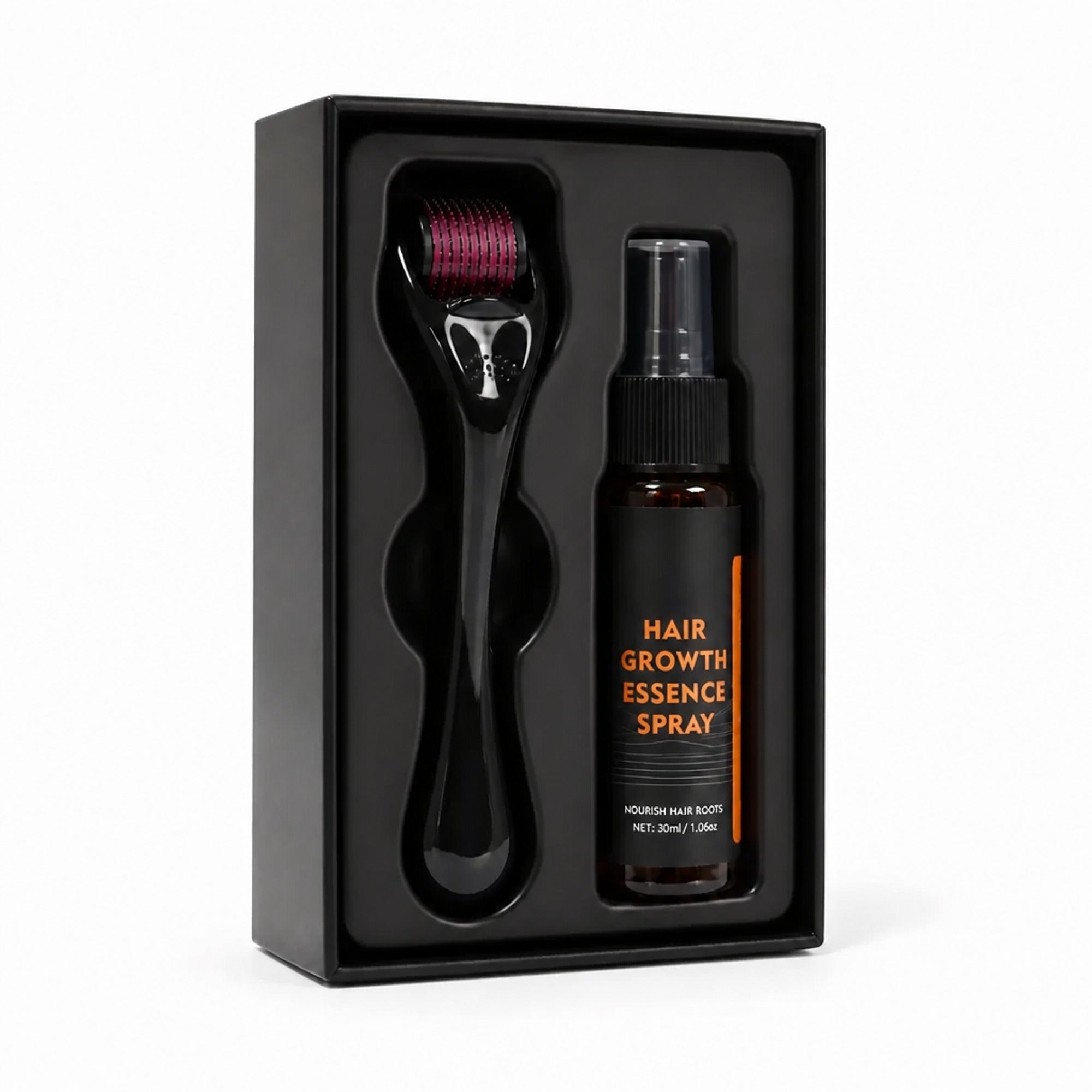 Hair Growth Set With Derma Microneedle Roller And 30ml Essence Oil - Image 1