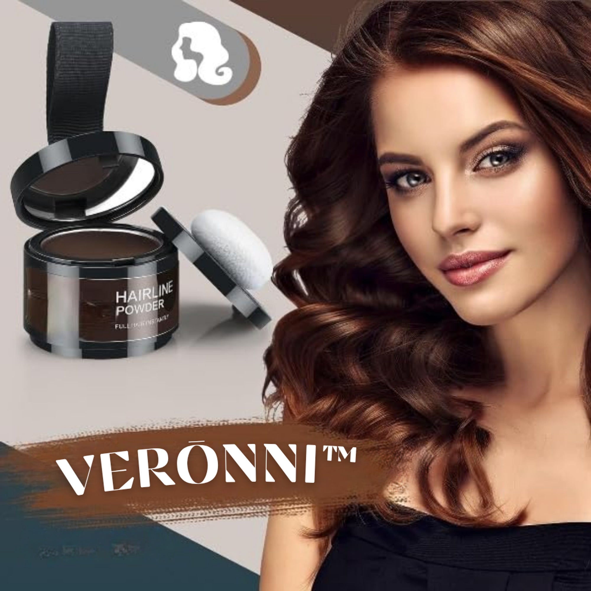 Hairline Powder For Instant Fuller Hair And Brows With Waterproof Sweatproof Hold - Image 1