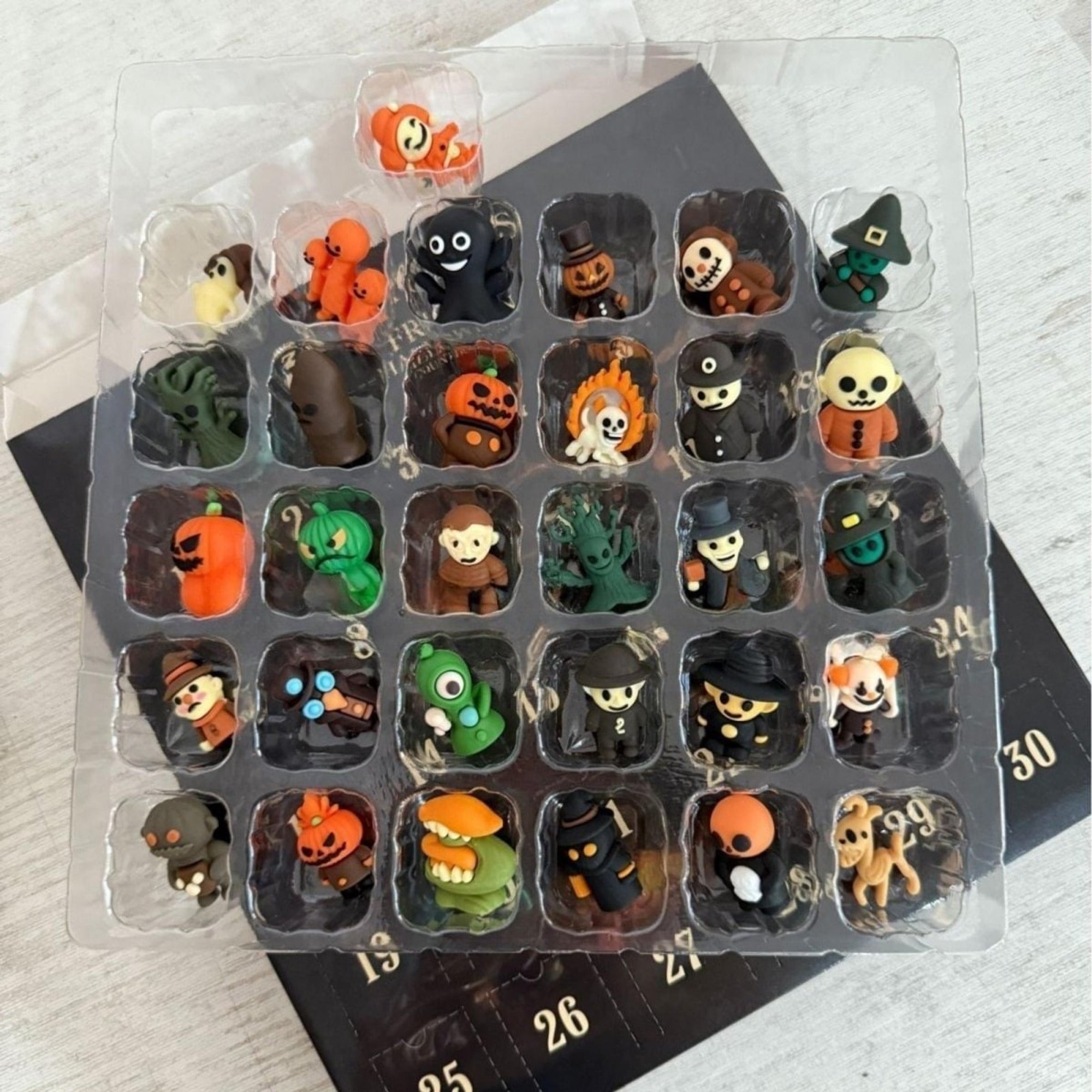 Halloween Advent Calendar With Spooky Miniature Figurines Countdown Decor - Image 6