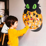 Halloween Craft Kit Felt Diy Decoration Cat Pumpkin Stickers - Image 2