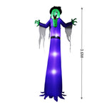 Halloween Decor Inflatable Witch Decoration With LED Light Up For Yard Display - Image 14