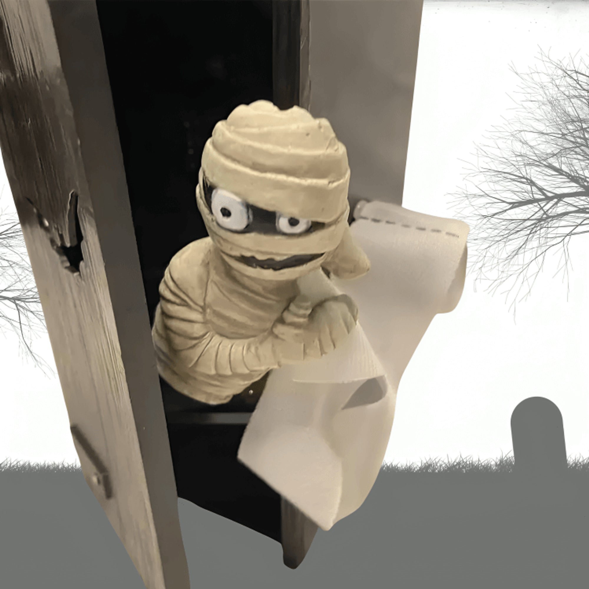 Halloween Decoration Animated Mummy Coffin Prop - Image 3
