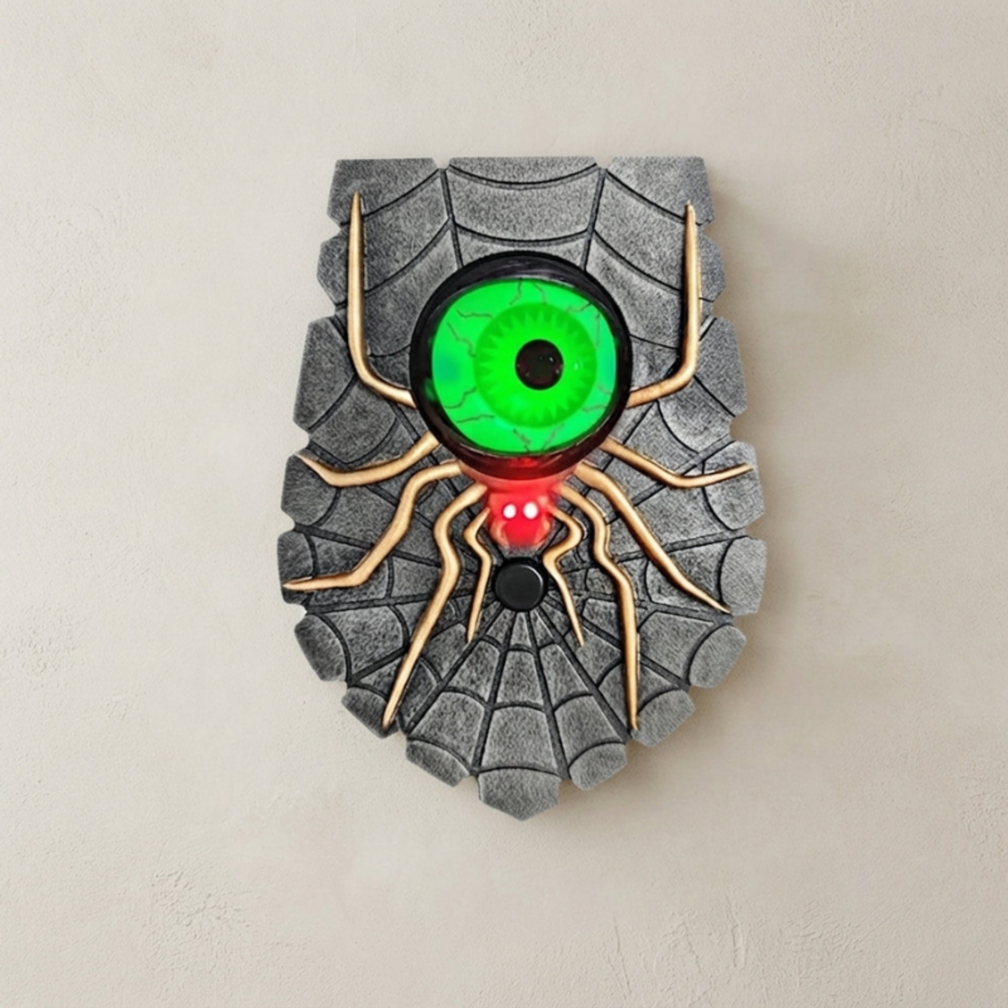 Halloween Decoration Battery Powered Doorbell With Illuminated Blinking Eye For Decor - Image 1