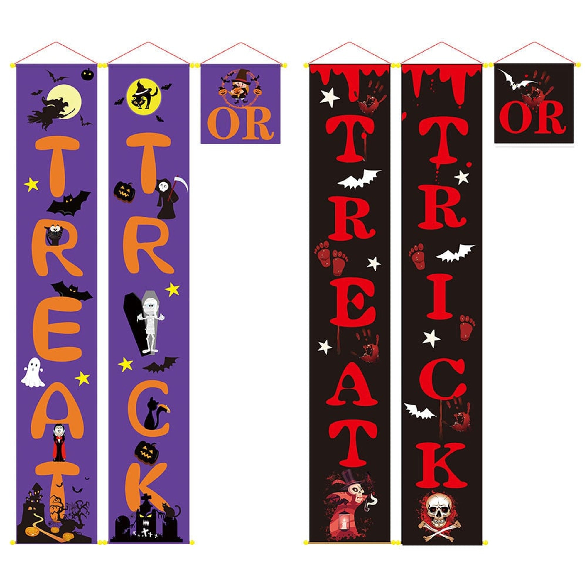 Halloween Door Banner Couplets For Trick-Or-Treat Entry Decor - Image 2