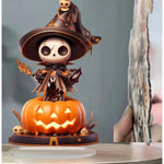 Halloween Figurine Pumpkin Skeleton 2D Flat Acrylic Ornament For Home Office Café Studio And Festive Desktop Table Decor - Image 9