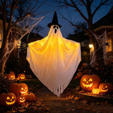 Halloween Ghost Decoration Lighted Outdoor Hanging Decor - Image 1