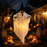 Halloween Ghost Decoration Lighted Outdoor Hanging Decor - Image 4