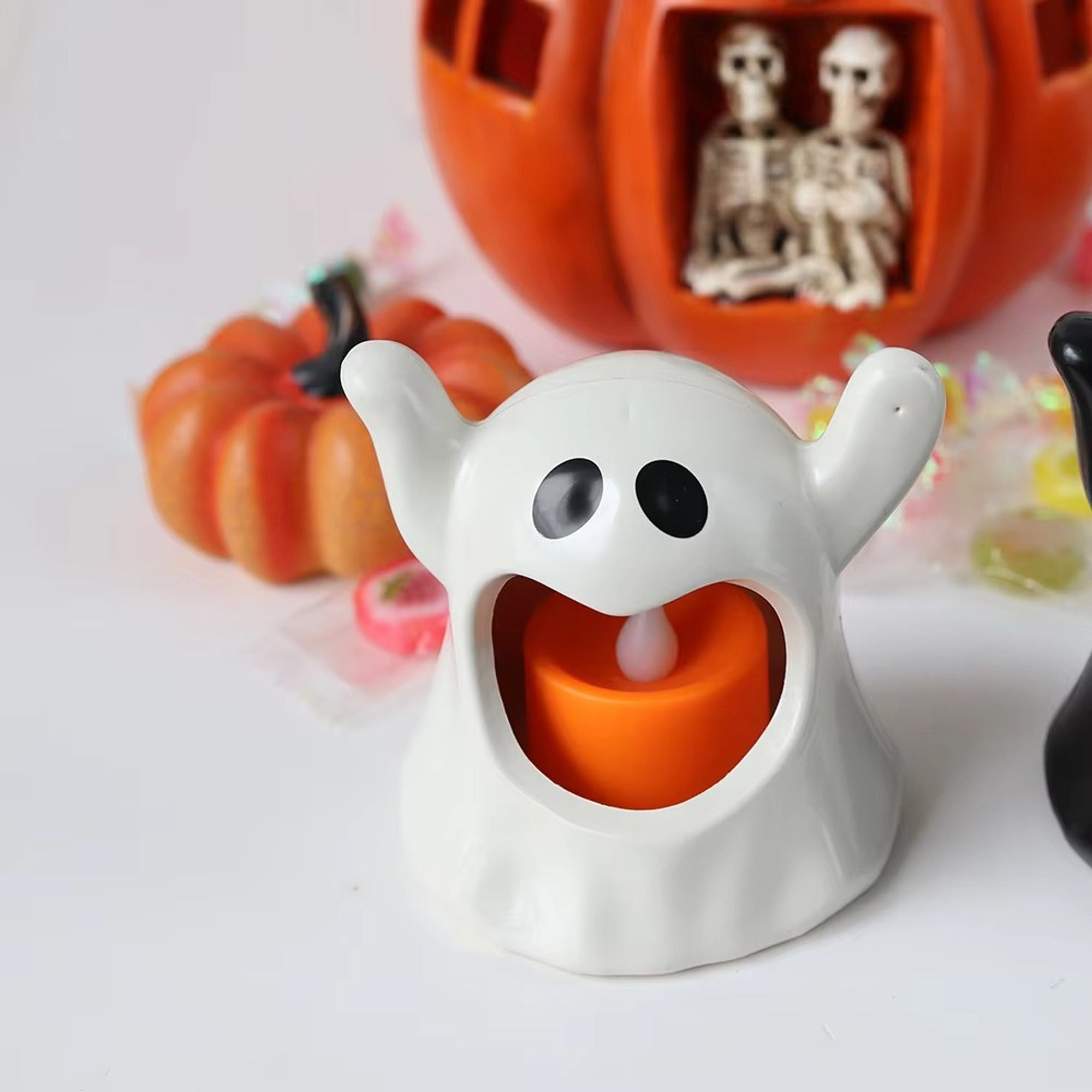 Halloween Ghost Lamp LED Battery Operated Table Light - Image 3