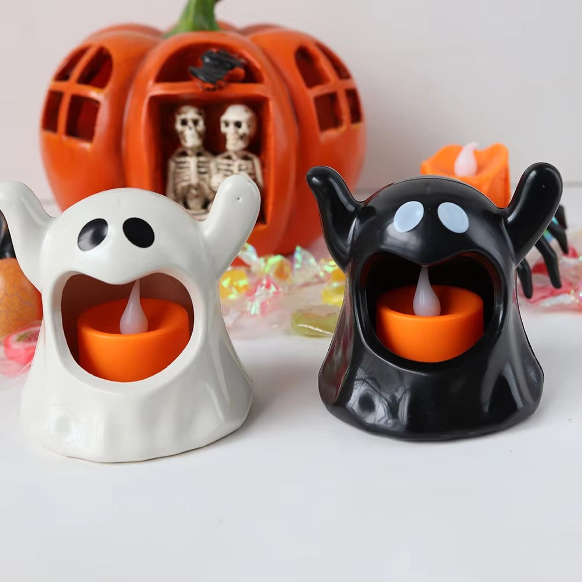 Halloween Ghost Lamp LED Battery Operated Table Light - Image 8