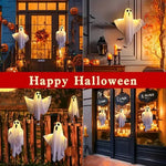 Halloween Ghost Lights Fabric Standing Figure Glowing Spooky Yard Decoration - Image 12