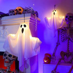 Halloween Ghost Lights Fabric Standing Figure Glowing Spooky Yard Decoration - Image 2