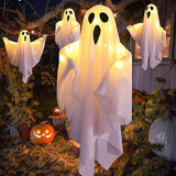 Halloween Ghost Lights Fabric Standing Figure Glowing Spooky Yard Decoration - Image 3