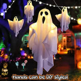 Halloween Ghost Lights Fabric Standing Figure Glowing Spooky Yard Decoration - Image 6