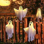 Halloween Ghost Lights Fabric Standing Figure Glowing Spooky Yard Decoration - Image 9