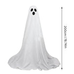 Halloween Ghost Lights Fabric Standing Figures Glowing Spooky Yard Decoration - Image 2