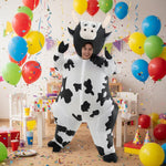 Halloween Inflatable Costume Cow With Animal Design And Comfortable Lightweight Full-Body Blower Fan - Image 1