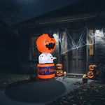 Halloween Inflatable Pumpkin Balloon With LED Devil Hot Air Decoration For Indoor Outdoor Yard And Party Displays - Image 2
