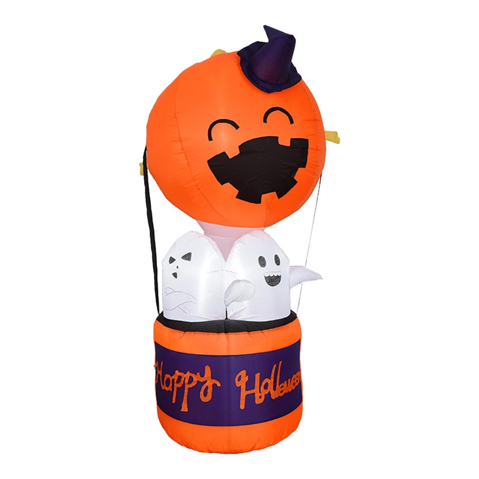 Halloween Inflatable Pumpkin Balloon With LED Devil Hot Air Decoration For Indoor Outdoor Yard And Party Displays - Image 5