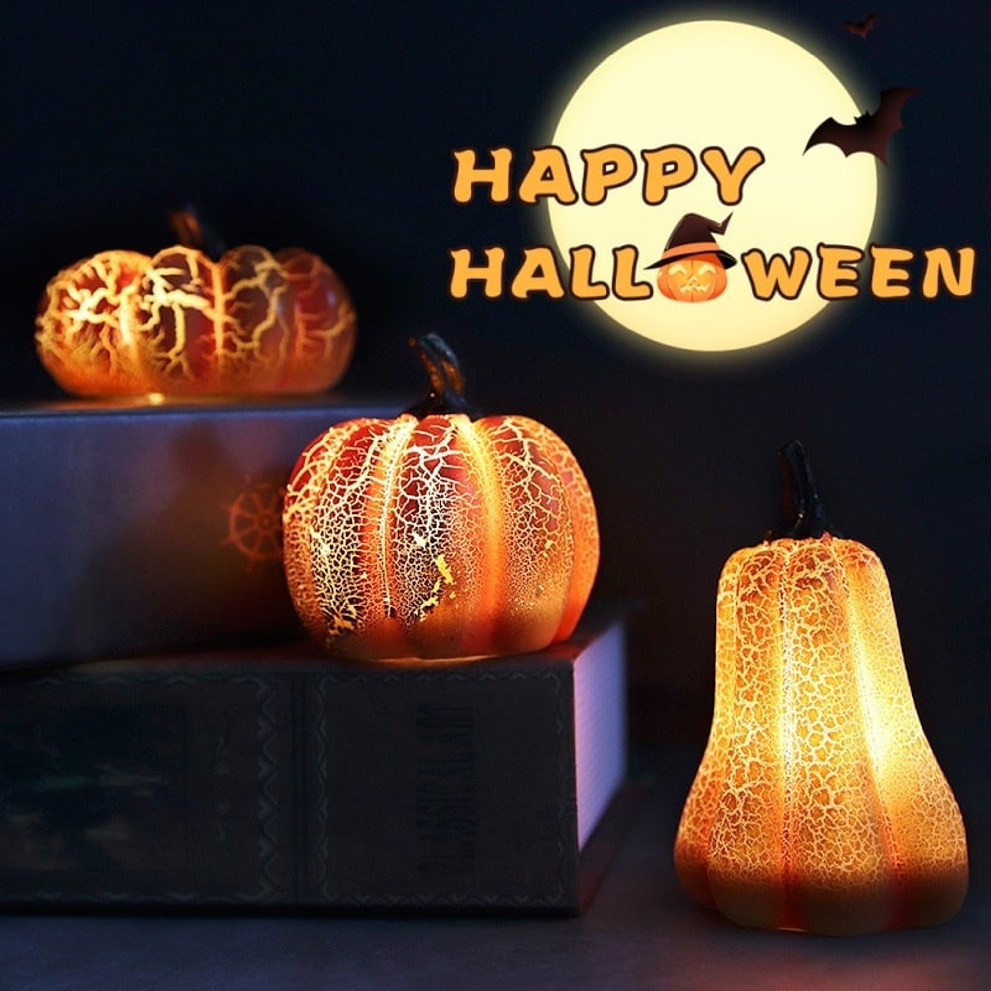 Halloween Lanterns & Candlelight Battery Operated Jack O Lantern LED Lights Mini Halloween Decorations - Image 7