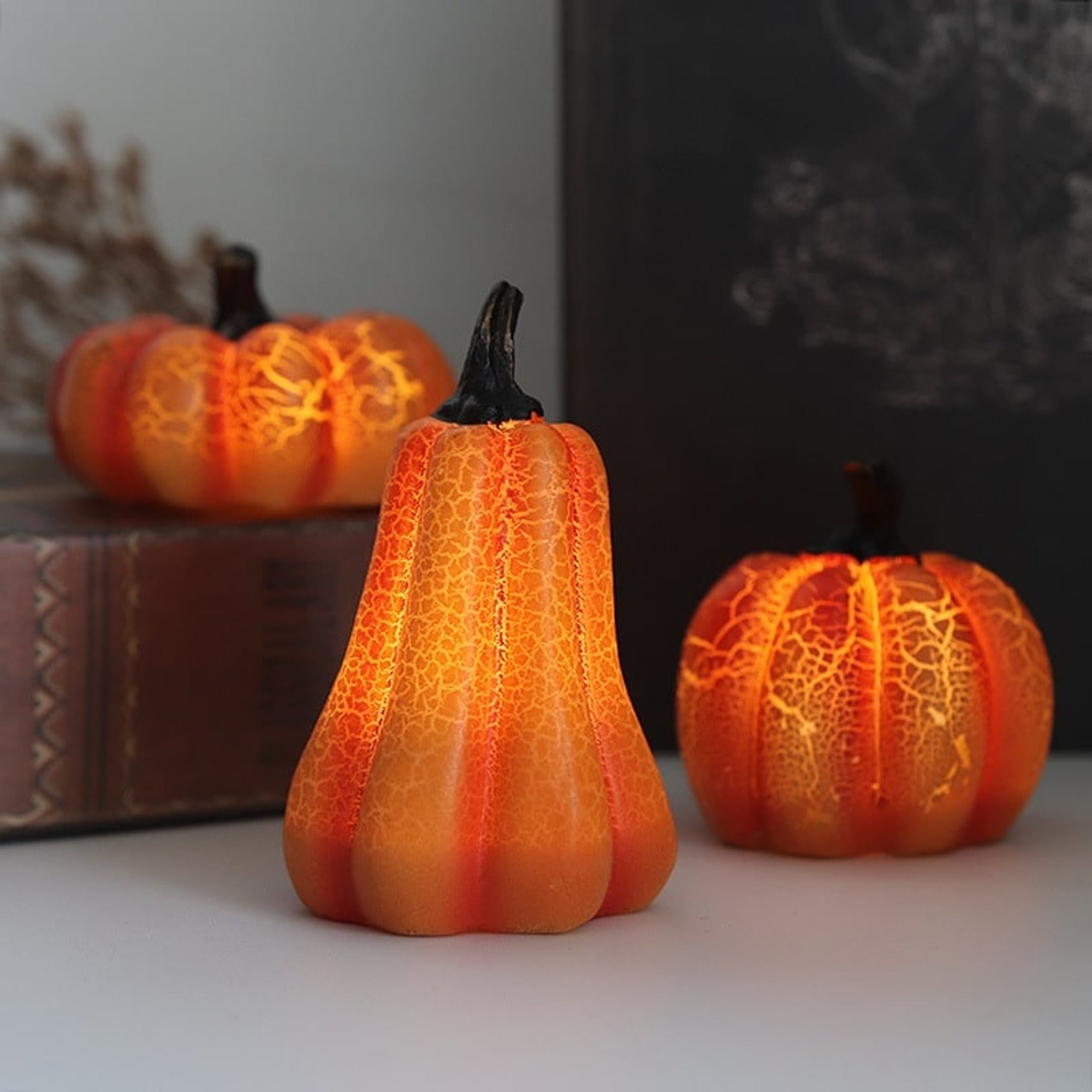 Halloween Lanterns & Candlelight Battery Operated Jack O Lantern LED Lights Mini Halloween Decorations - Image 12