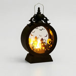 Halloween Lanterns Warm LED Decorative Light With Gothic Design - Castle Silhouette