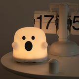 Halloween Lanterns & Candlelight Ghost Silicone Night Light Touch Sensor Warm Bedside - Image 11