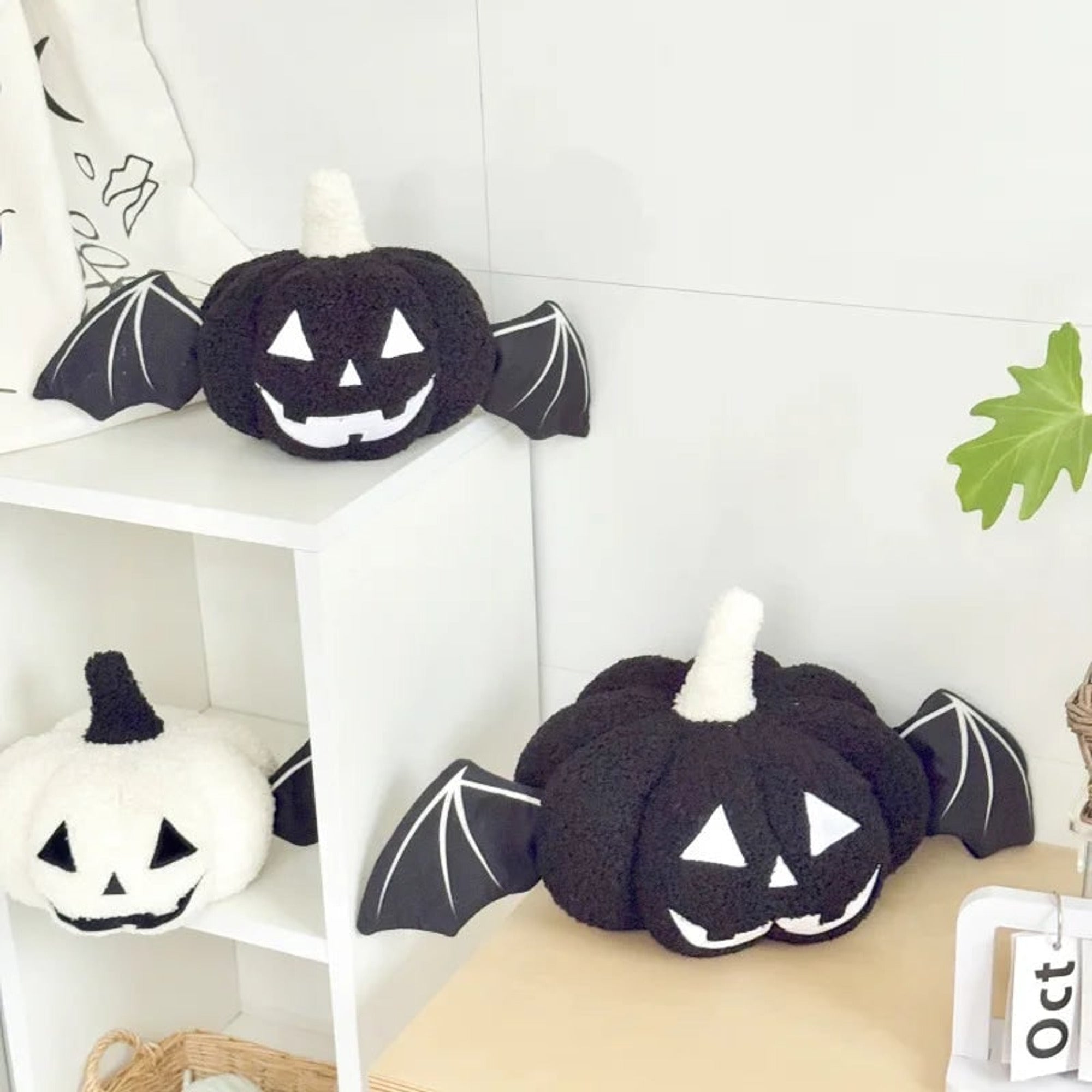 Halloween Lanterns & Candlelight Halloween Pumpkin Pillow With Jack O Lantern Design Plush Fleece Decorative Cushion - Image 5