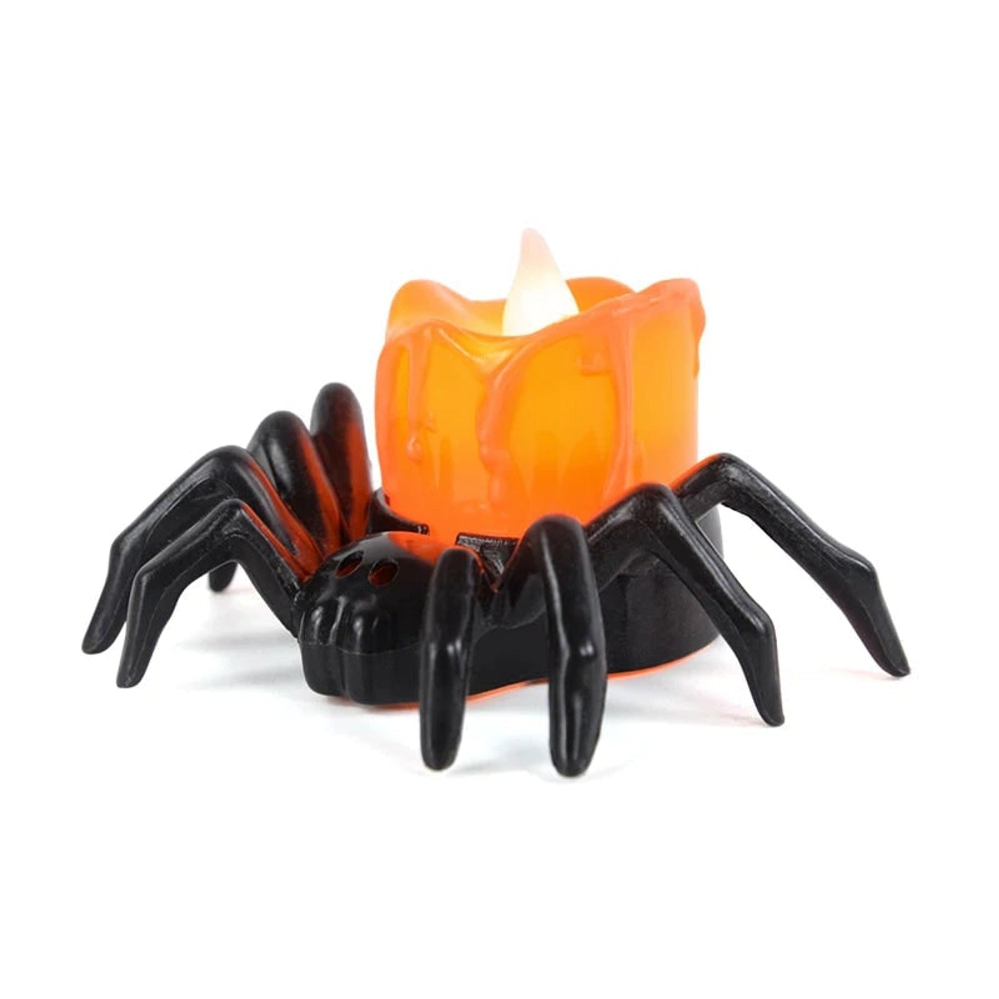 Halloween Lanterns & Candlelight LED Candle With Pumpkin Spider Holder Flickering Flameless Light - Image 5