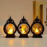 Halloween Lanterns & Candlelight Retro Candle Portable Storm Lantern Decorative Light - Image 7