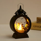 Halloween Lanterns & Candlelight Retro Candle Portable Storm Lantern Decorative Light - Image 2