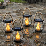 Halloween Lanterns & Candlelight Solar Powered Outdoor Lantern With Realistic Flame Effect For Halloween Decoration - Image 2