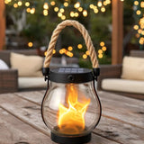 Halloween Lanterns & Candlelight Solar Powered Outdoor Lantern With Realistic Flame Effect For Halloween Decoration - Image 4