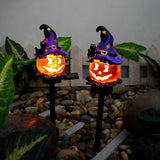 Halloween Lanterns & Candlelight Solar Powered Resin Garden Stake Lights For Outdoor Decorations - Image 4