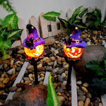 Halloween Lanterns & Candlelight Solar Powered Resin Garden Stake Lights For Outdoor Decorations - Image 11