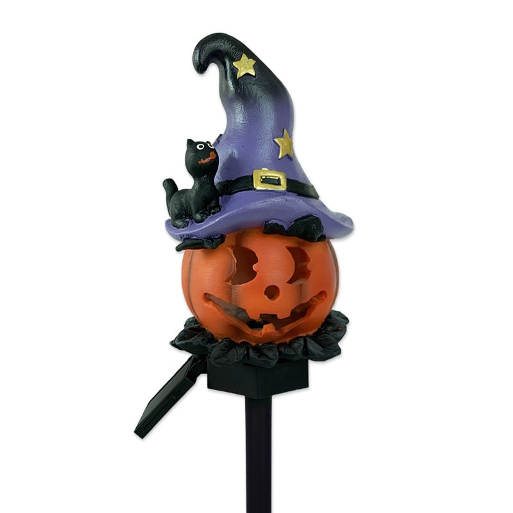Halloween Lanterns & Candlelight Solar Powered Resin Garden Stake Lights For Outdoor Decorations - Image 12