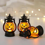 Halloween Light Battery-Operated Halloween Lantern Light With LED Glow Haunted House Candle Lamp Design And Softly Glowing Face For Halloween Decor - Image 3